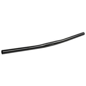 Stuurbocht recht staal zwart 25.4mm 600mm