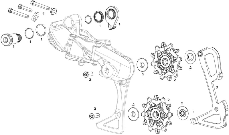 Load image into Gallery viewer, Sram achterderailleur gx dh rear derail. gx dh medium a3
