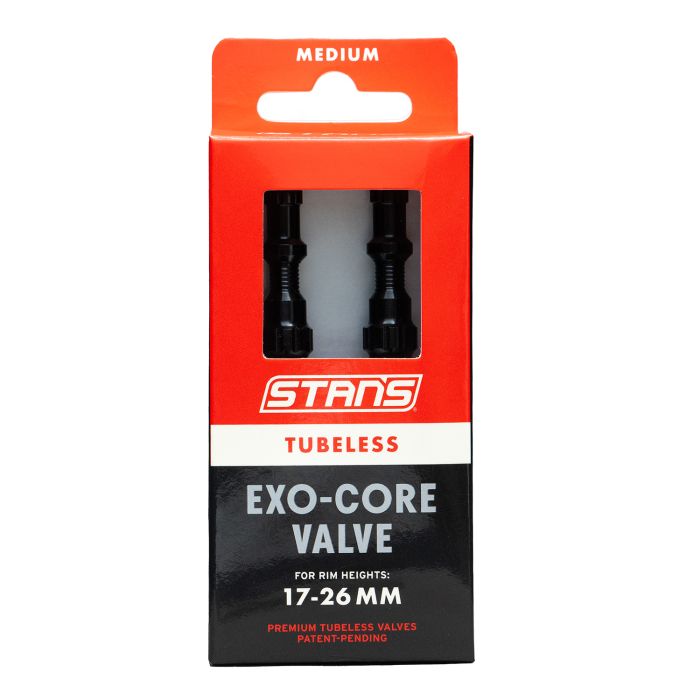 Load image into Gallery viewer, Stans stan's tubeless exo-core valves - medium - black
