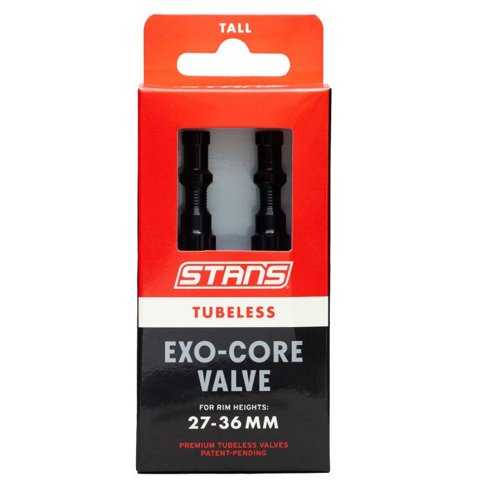 Load image into Gallery viewer, Stans stan's tubeless exo-core valves - tall - black
