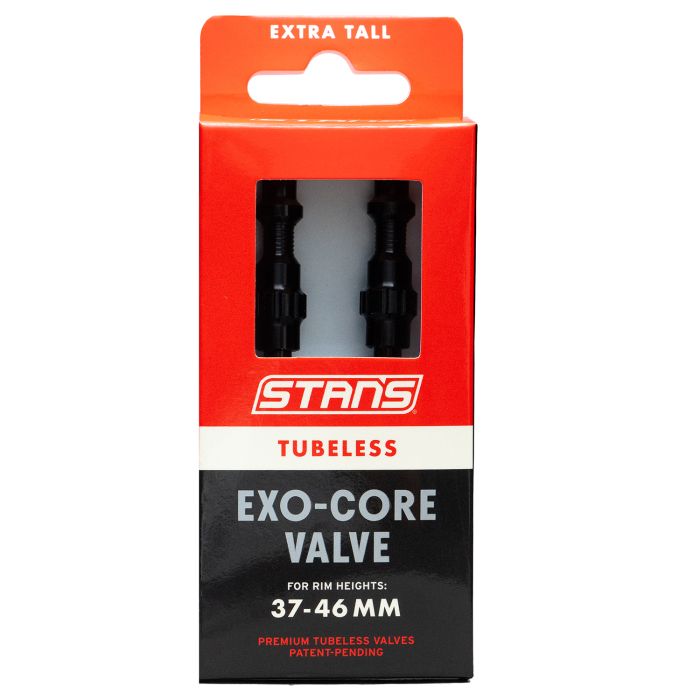 Load image into Gallery viewer, Stans stan's tubeless exo-core valves - extra tall - black
