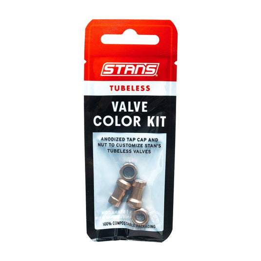 Stans stan's tubeless valve color kit - copper