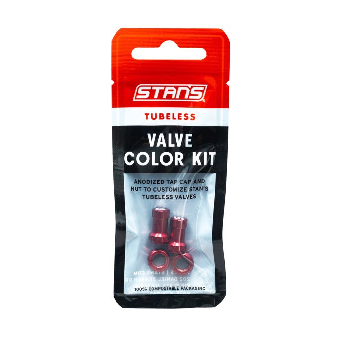 Load image into Gallery viewer, Stan's tubeless valve color kit - red
