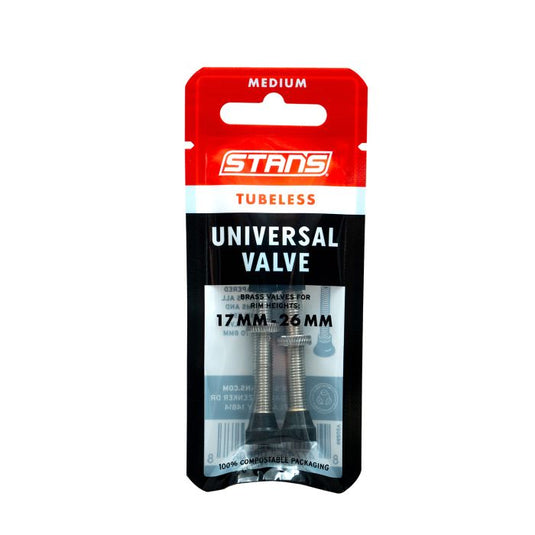 Stans stan's tubeless universal valves - medium - brass