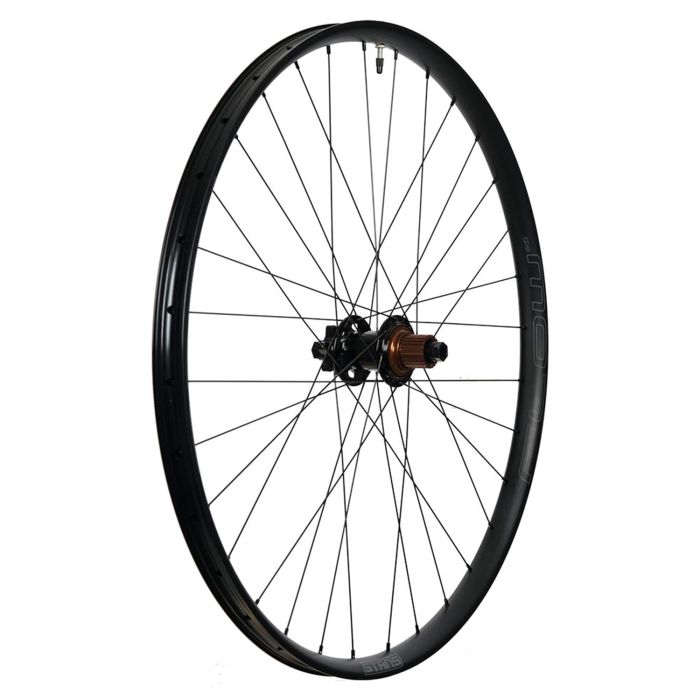 Load image into Gallery viewer, Stans stan's flow mk4 rear wheel - 27,5'' - 12x148 ta - shimano micro spline - 6-bolt - gray

