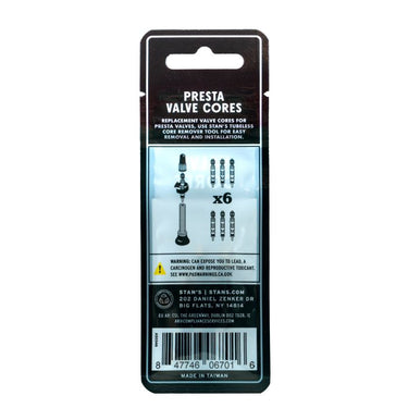 Stan's tubless universal valve cores (6pcs)