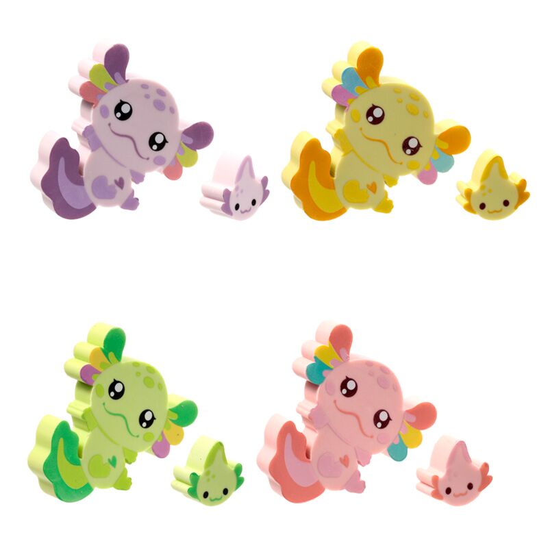 Load image into Gallery viewer, Set van 2 axolotl (salamander) gummen

