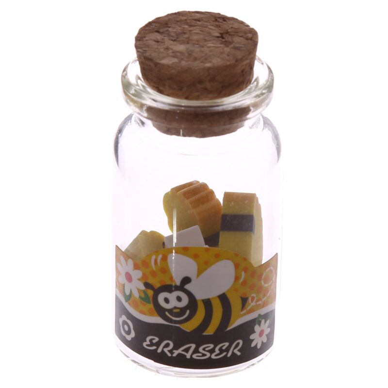 Load image into Gallery viewer, Honingbij gummen in mini pot met kurk deksel
