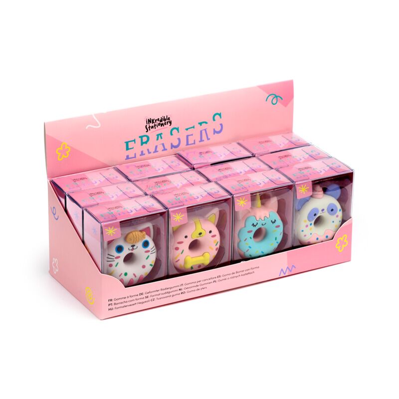 Load image into Gallery viewer, Unicorn donut gum in doosje
