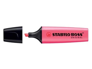 Abi tekstmarker stlo boss original ultra 2-5 mm roze schuin