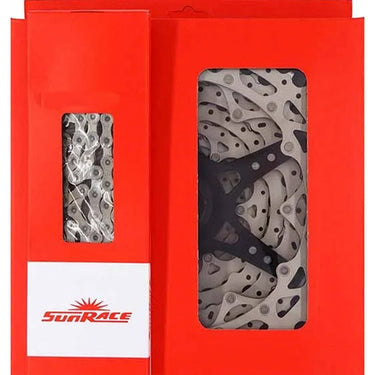 Spanninga sunrace combipack mx80 11v hg 11-51t met ketting cn11a