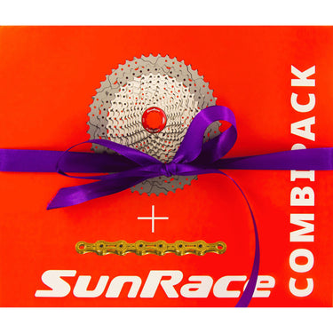 Spanninga sunrace combipack mx80 11v hg 11-51t met ketting cn11a