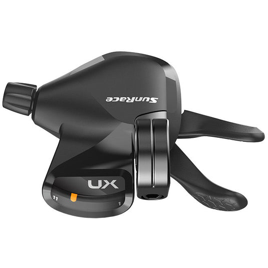 Spanninga sunrace shifter u-serie dlux51 11v met display push-push zwart