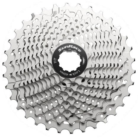 Load image into Gallery viewer, Spanninga sunrace cassette csrx11 11v 11-34t zilver
