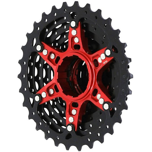 Sunrace cassette csrz800 12v 11-30t zwart rood