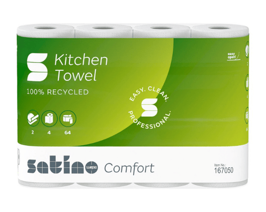 Satino prestige keukenrollen 2-laags (4x64 vel)