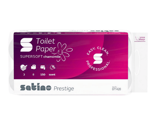 Satino prestige supersoft toiletpapier 3-laags (8x150 vel)