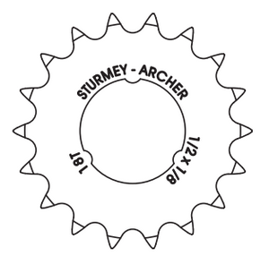 Sturmey-archer europa n.v. tandwiel 1 8 18t plat sa