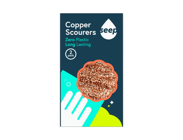Seep kopersponsjes - 2 stuks