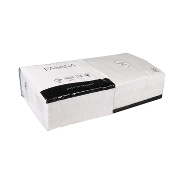 Servet 33x33cm 2 laags 1 4 vouw wit (250 stuks)