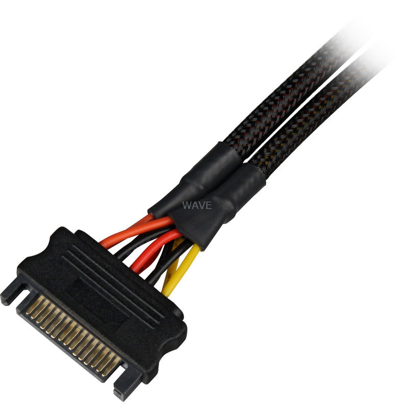 Load image into Gallery viewer, Sharkoon Sata YStroomadapter 90 graden, 0,20m

