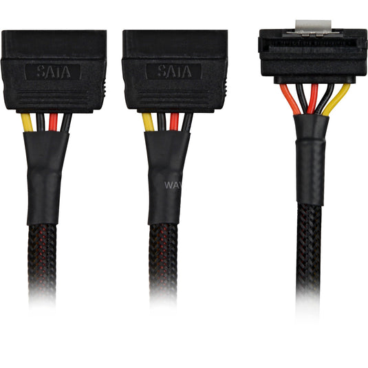 Sharkoon Sata YStroomadapter 90 graden, 0,20m