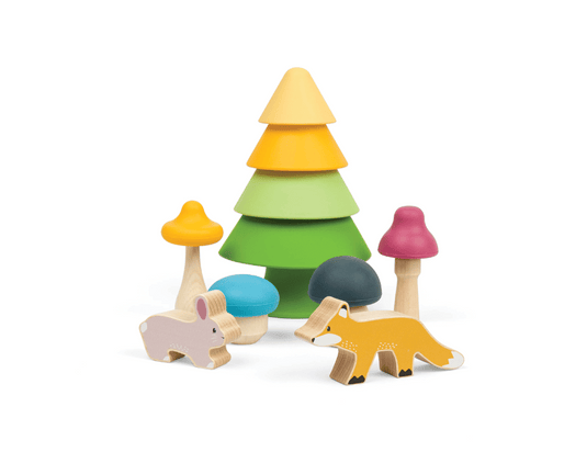 Bigjigs stapelspel - bosvriendjes - vanaf 12mnd