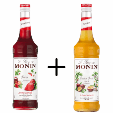 Monin siroop aardbei fraise + passion fruit