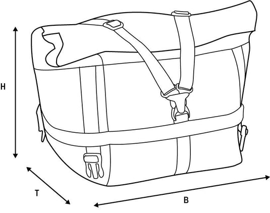 Oxford achtertas atlas t advanced atlas t-20 advanced tourpack black