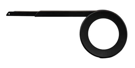 Herrmans kettingscherm slyde 38t icnl. tail piece - mat zwart