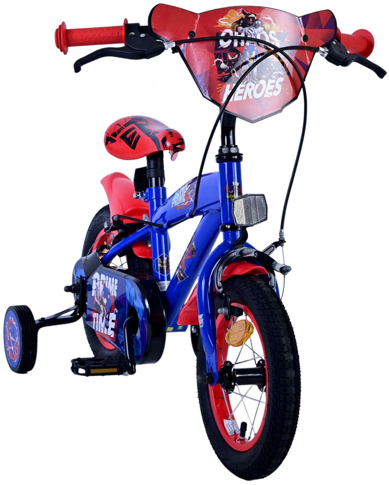 Load image into Gallery viewer, Sonic prime kinderfiets - jongens - 12 inch - blauw rood - twee handremmen
