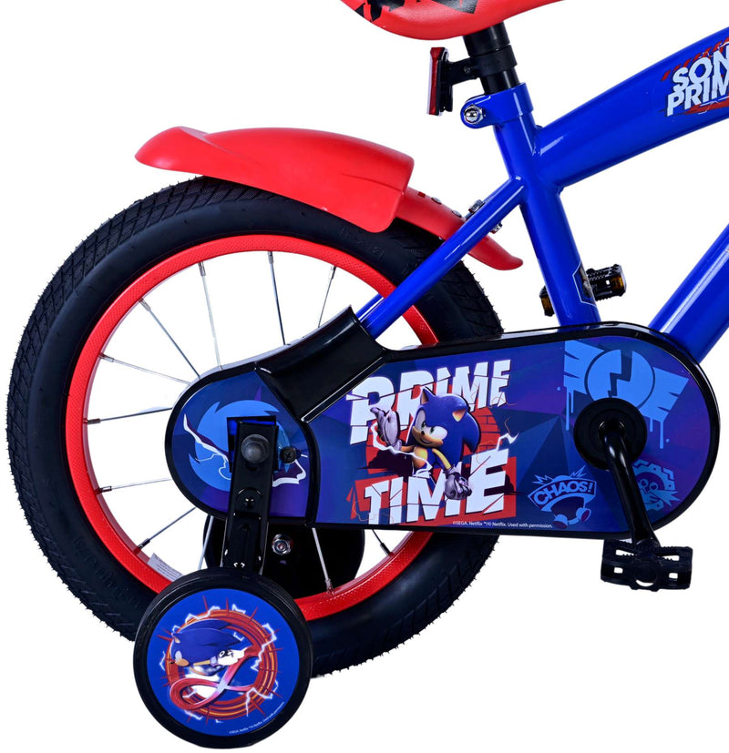 Load image into Gallery viewer, Sonic prime kinderfiets - jongens - 14 inch - blauw rood
