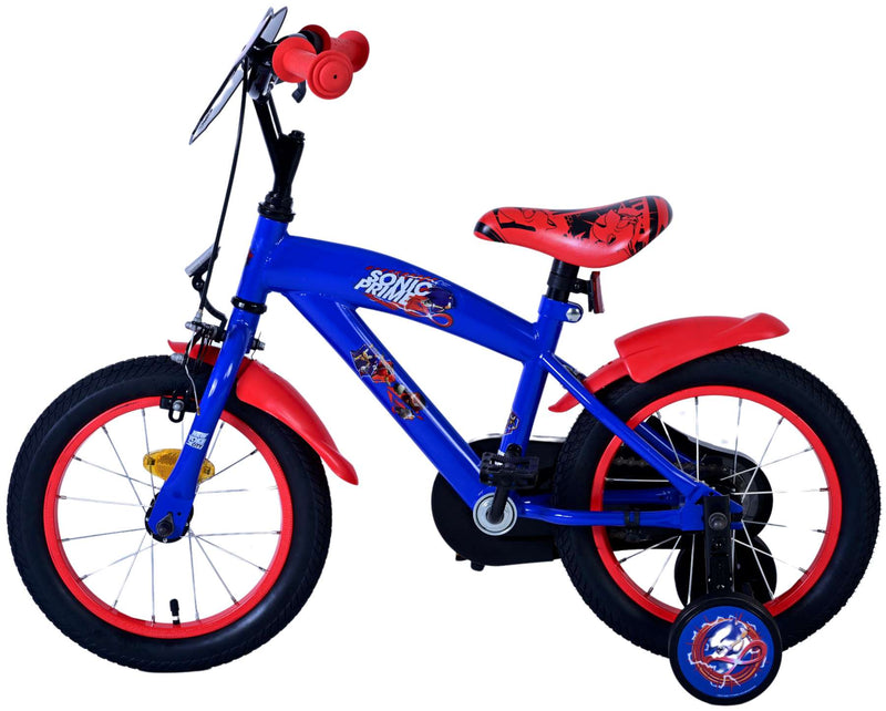 Load image into Gallery viewer, Sonic prime kinderfiets - jongens - 14 inch - blauw rood
