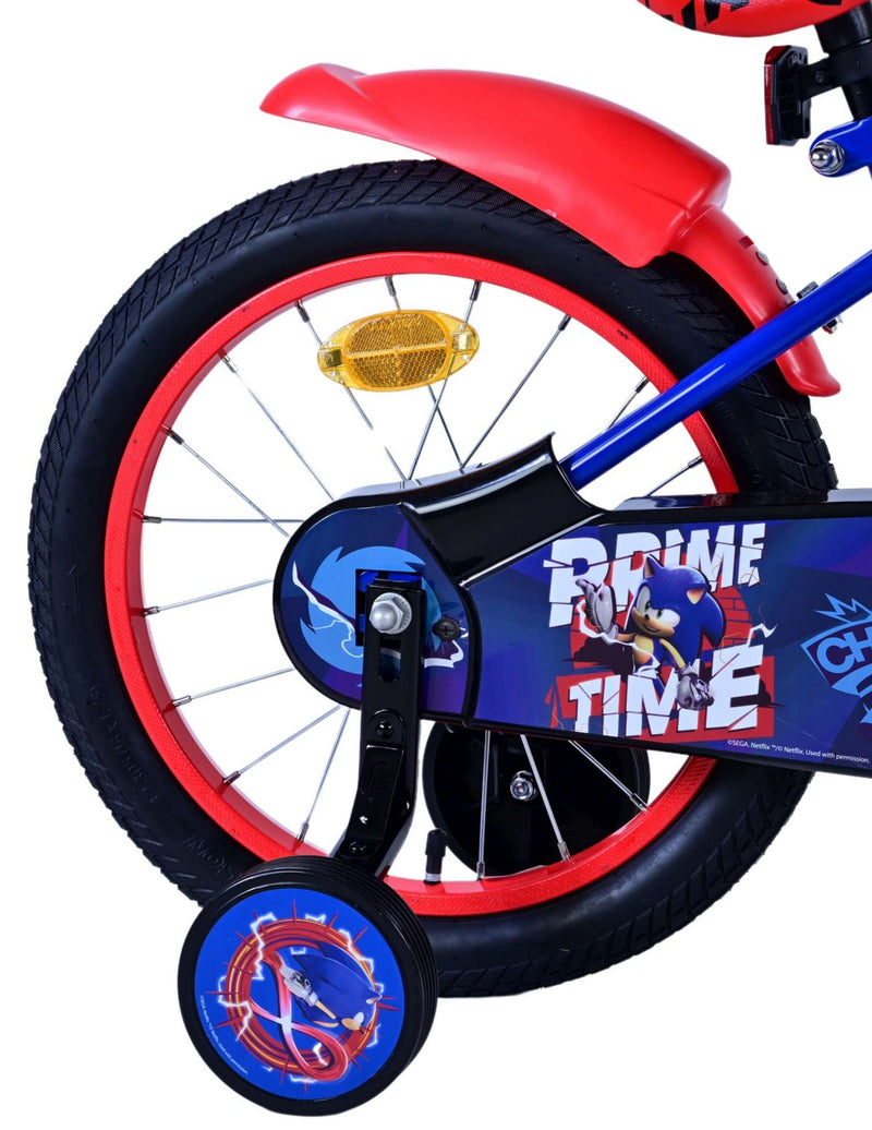 Load image into Gallery viewer, Sonic prime kinderfiets - jongens - 16 inch - blauw rood
