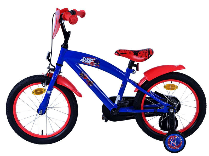 Load image into Gallery viewer, Sonic prime kinderfiets - jongens - 16 inch - blauw rood
