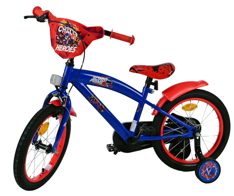 Load image into Gallery viewer, Sonic prime kinderfiets - jongens - 16 inch - blauw rood
