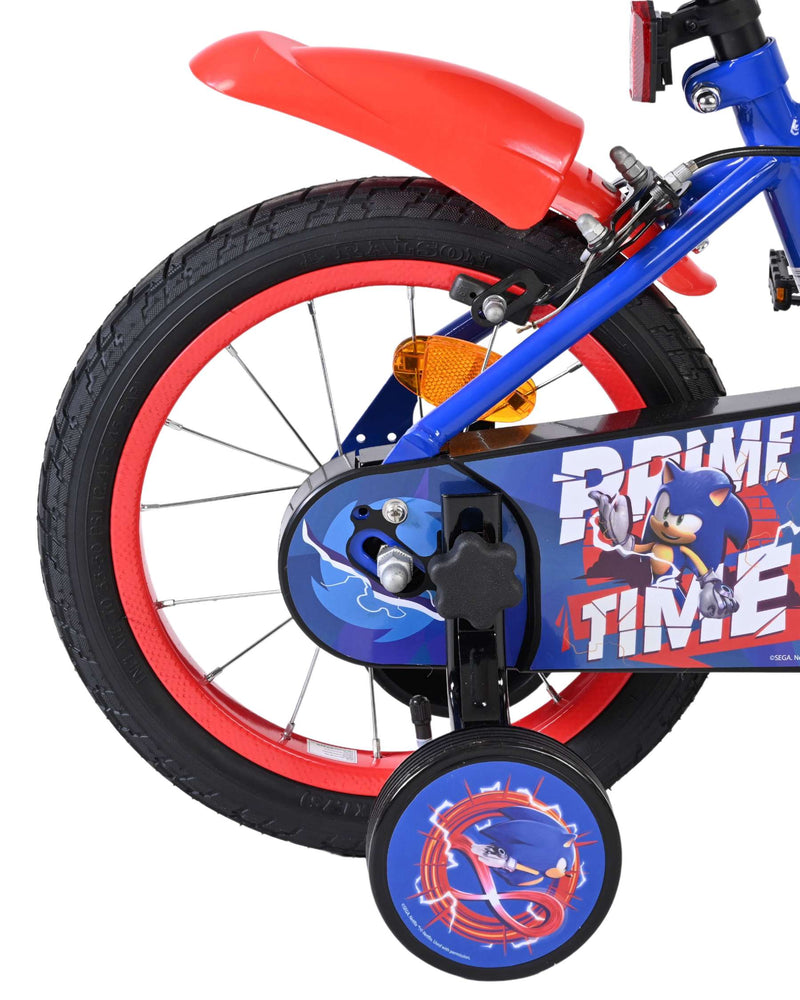 Load image into Gallery viewer, Schall sonic prime kinderfiets - jongens - 14 inch - blauw rood - twee handremmen
