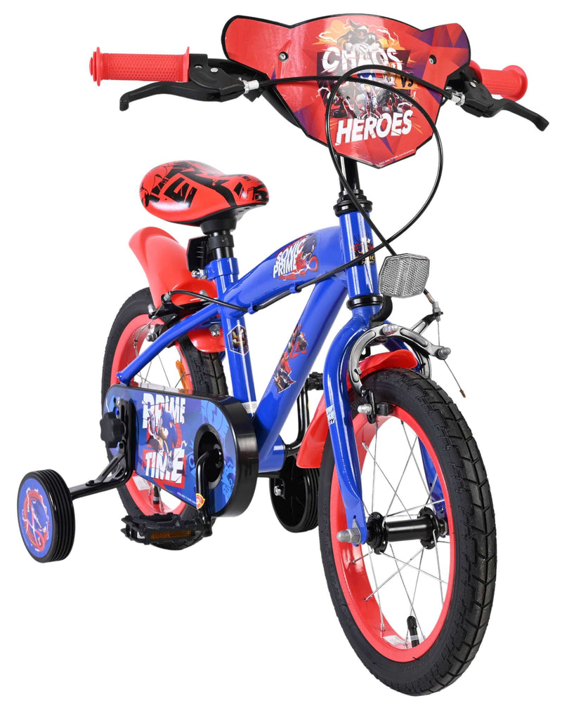 Load image into Gallery viewer, Schall sonic prime kinderfiets - jongens - 14 inch - blauw rood - twee handremmen
