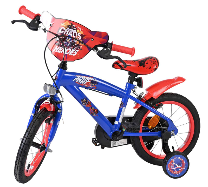Load image into Gallery viewer, Schall sonic prime kinderfiets - jongens - 14 inch - blauw rood - twee handremmen

