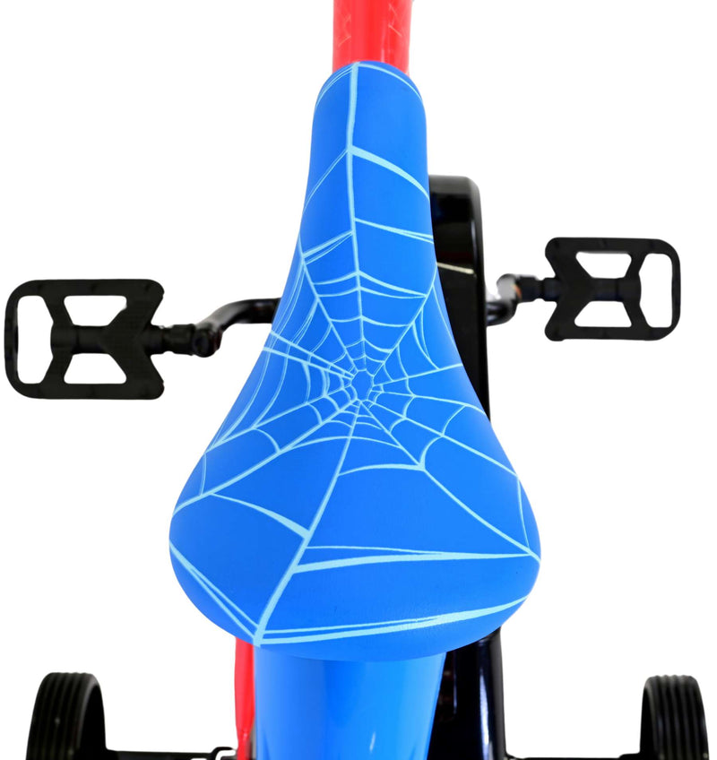 Load image into Gallery viewer, Spiderman marvel spider-man kinderfiets - jongens - 14 inch - rood blauw
