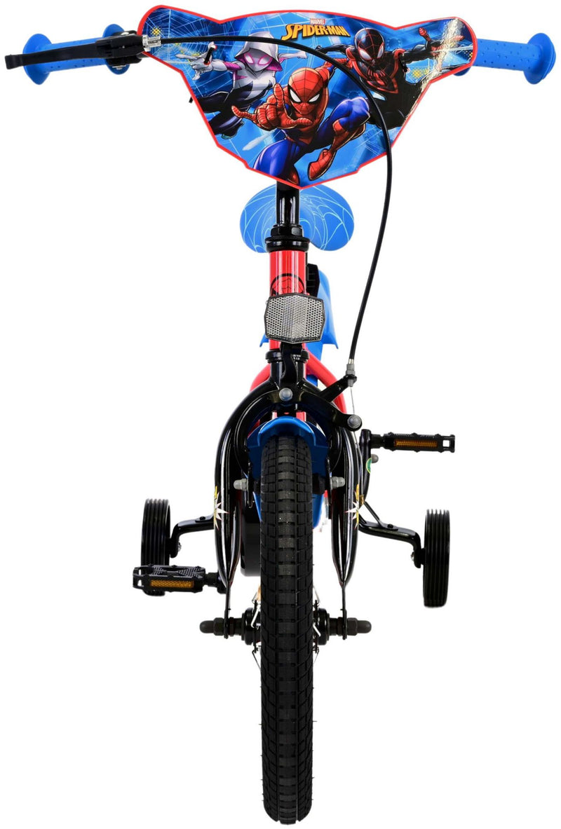 Load image into Gallery viewer, Spiderman marvel spider-man kinderfiets - jongens - 14 inch - rood blauw
