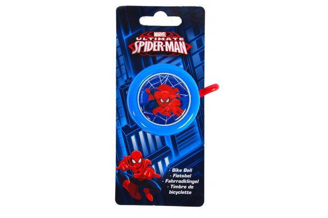 Bel spiderman blauw op kaart