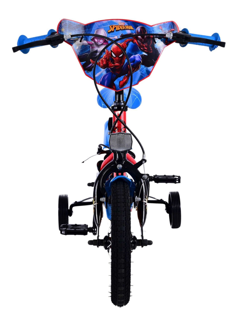 Load image into Gallery viewer, Ultimate Spider-Man Kinderfiets - Jongens - 12 inch - Blauw Rood - Twee handremmen
