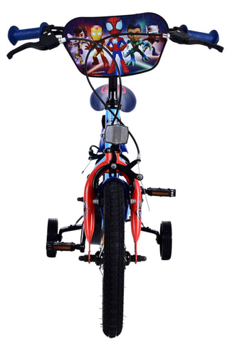 Spidey Kinderfiets - Jongens - 14 inch - Blauw Rood - Twee handremmen