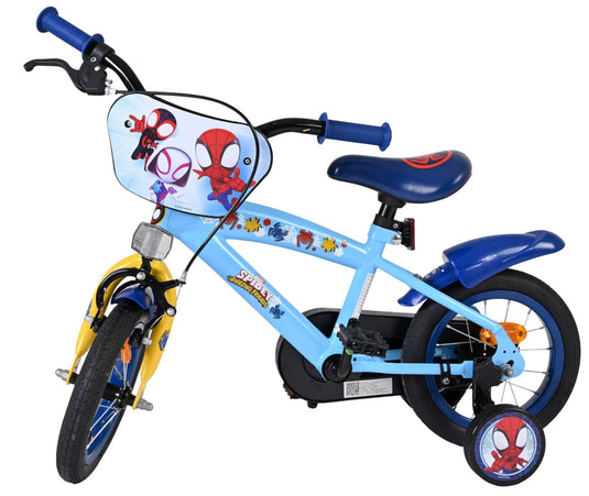 Spidey und seine tollen freunde spidey kinderfiets - jongens - 12 inch - blauw