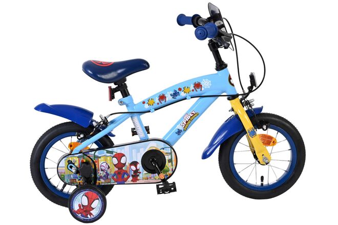 Afbeelding laden in galerijviewer, Spidey und seine tollen freunde spidey kinderfiets - jongens - 12 inch - blauw - twee handremmen
