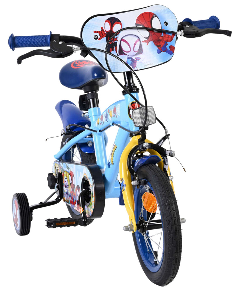 Afbeelding laden in galerijviewer, Spidey und seine tollen freunde spidey kinderfiets - jongens - 12 inch - blauw - twee handremmen
