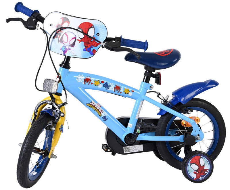 Afbeelding laden in galerijviewer, Spidey und seine tollen freunde spidey kinderfiets - jongens - 12 inch - blauw - twee handremmen
