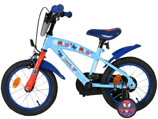 Spidey und seine tollen freunde spidey kinderfiets - jongens - 14 inch - blauw