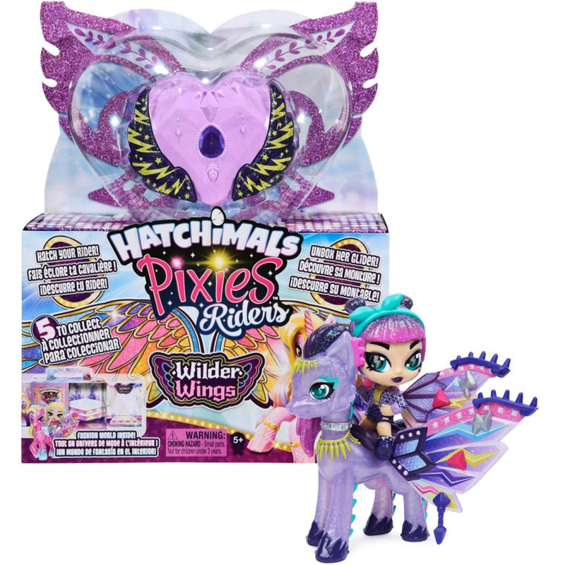 Load image into Gallery viewer, Spin Master Spin Hatchimals Pixies Riders Wilder Wings
